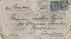 INDIA: Cover Karachi to London via Brindisi and Bombay 1881, arr.canc.
