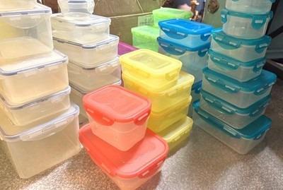 Lock & Lock Storage Containers - Multiple Color Sets/Sizes - You Pick - Preowned