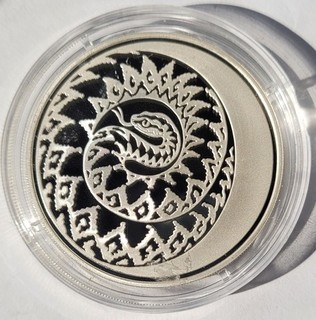 3 Rubel Russland 2013 Mondkalender Schlange 1 Oz Silber PP