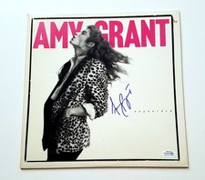 Amy Grant Autographed Unguarded Album Cover ACOA