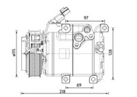 Mahle Kompressor, Klimaanlage Acp 1467 000P FüR Hyundai