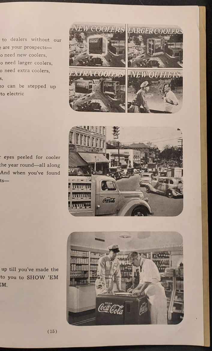 1940 Advertising Salesman Book Coca-Cola Bottling Co Retail Store Coke Coolers