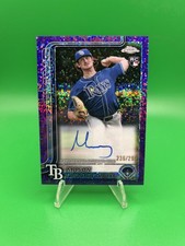 MASON MONTGOMERY 2025 TOPPS CHROME ROOKIE PURPLE SPECKLE RC AUTO /299