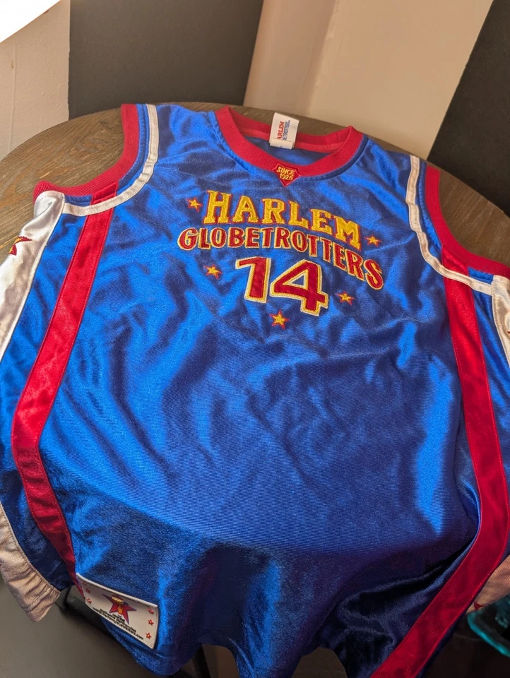 Баскетбольная футболка с ручками Franklin HARLEM GLOBETROTTERS подлинная нашитая No14 XS/S - Изображение 3 из 3