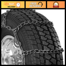 Wide Base Light Truck Tire Traction Chains - Set Of 2 Quik Grip Cam-dh Snow 