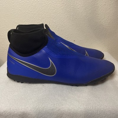 NIKE REACT PHANTOM VSN PRO DF TF RACER BLUE BLACK AO3277 400 SIZE 12