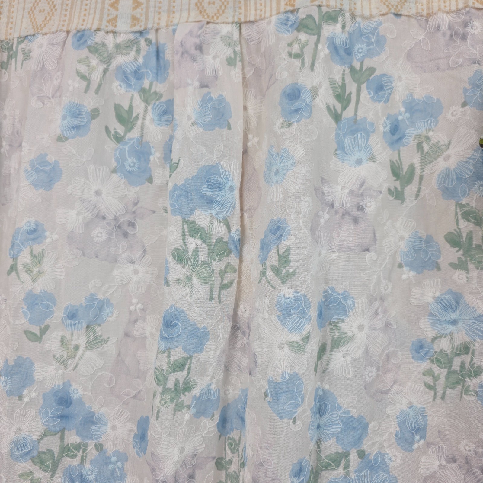 POL Patchwork Shirt Multi Varied Texture Print 3/… - image 10