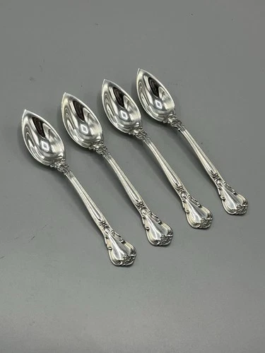 4 Gorham Chantilly Citrus Spoons Orange Fruit Spoon Sterling Silver - No Mono