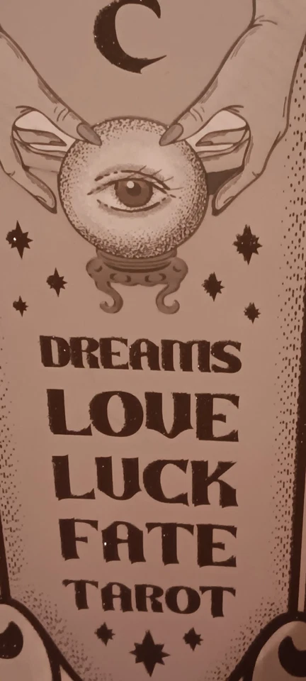 Letrero de adivino psíquico Art Deco de madera Foto 4 de 4