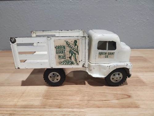 Vintage Tonka - 1953 Green Giant Stake Truck - Pressed Steel