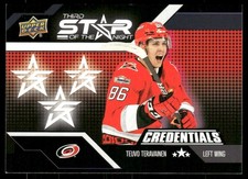 2022-23 Upper Deck Credentials 3rd Star of the Night #3S8 Teuvo Teravainen - HKY