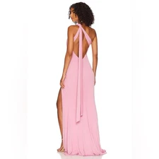 Katie May Raising The Bar Ruched Gown in Pinky Mauve XS