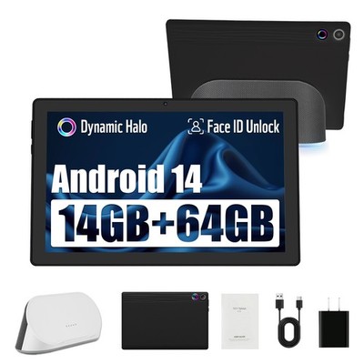 2025 Android 14 Tablet with Charging Speaker Dock Otca-Core, 14+64GB Storage US