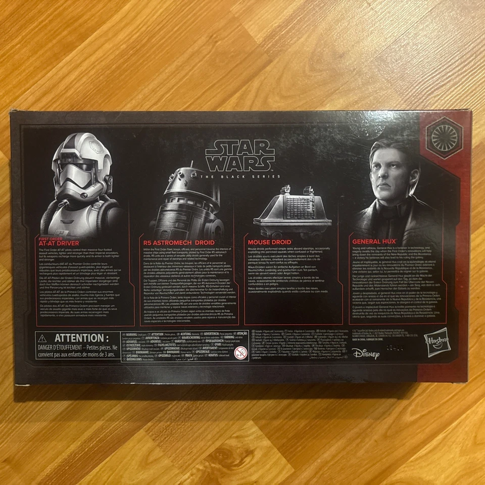 Star Wars Black Series Galaxy Edge Primer Orden Parques Disney Set Hux R5 AT-AT 4pk Foto 4 de 4