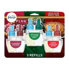 Febreze Plug Triple Air Freshener Refills - Mixed Winter - 2.63 fl oz/3ct