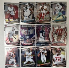 Prizm NFL 12 Card Lot Rookies, Prizmatic Luther Burden, Thunderbirds Egbuka