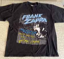 Vintage Frank Zappa Don't Eat The Yellow Snow Shirt Nanook of the North XL Black