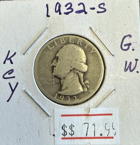 1932-S Washington Quarter — photo from the most recent tracked eBay sale
