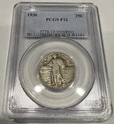 1930 Standing Liberty Quarter 25 Cents Silver U.S. Coin - PCGS F12