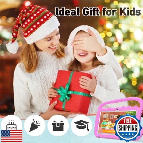 Kids Toddler 7 inch Tablet, 4GB + 32GB Android 12 Tablet, WiFi Dual Camera, H - Picture 5 of 5