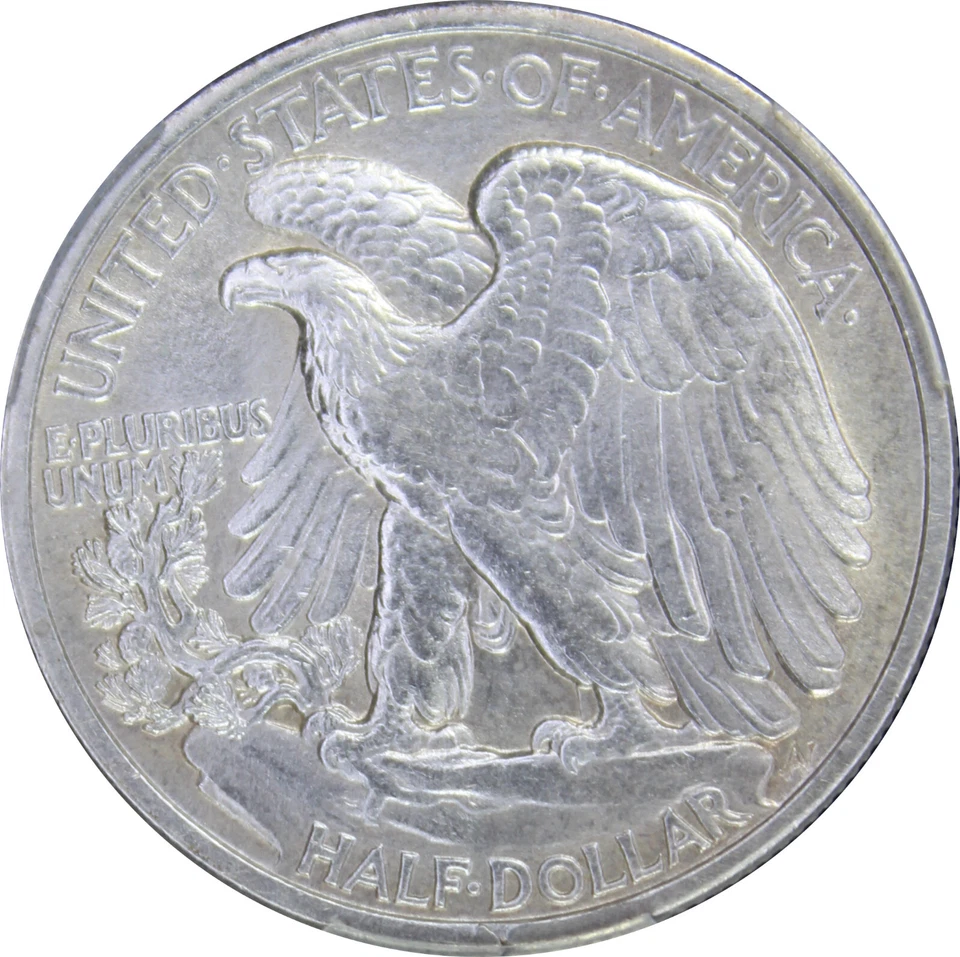 1917-D AU58 Walking Liberty Half Dollar, Obverse, PCGS 38957898 - Image 2 of 4