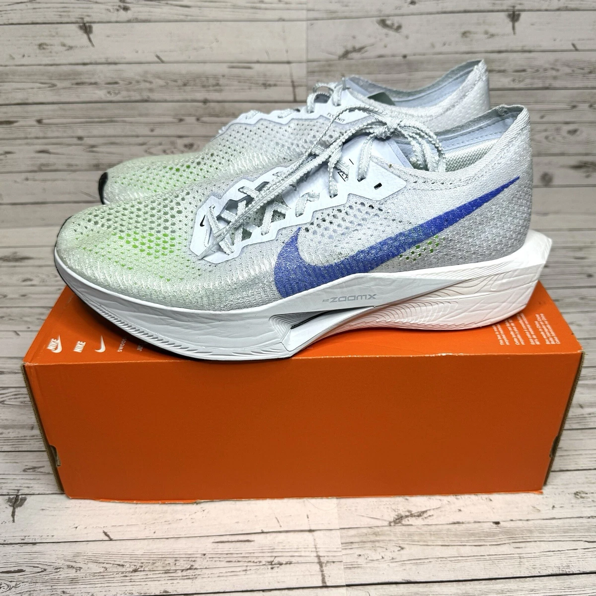 Nike ZoomX VaporFly Next% 3 Football Grey Racer Blue for Sale