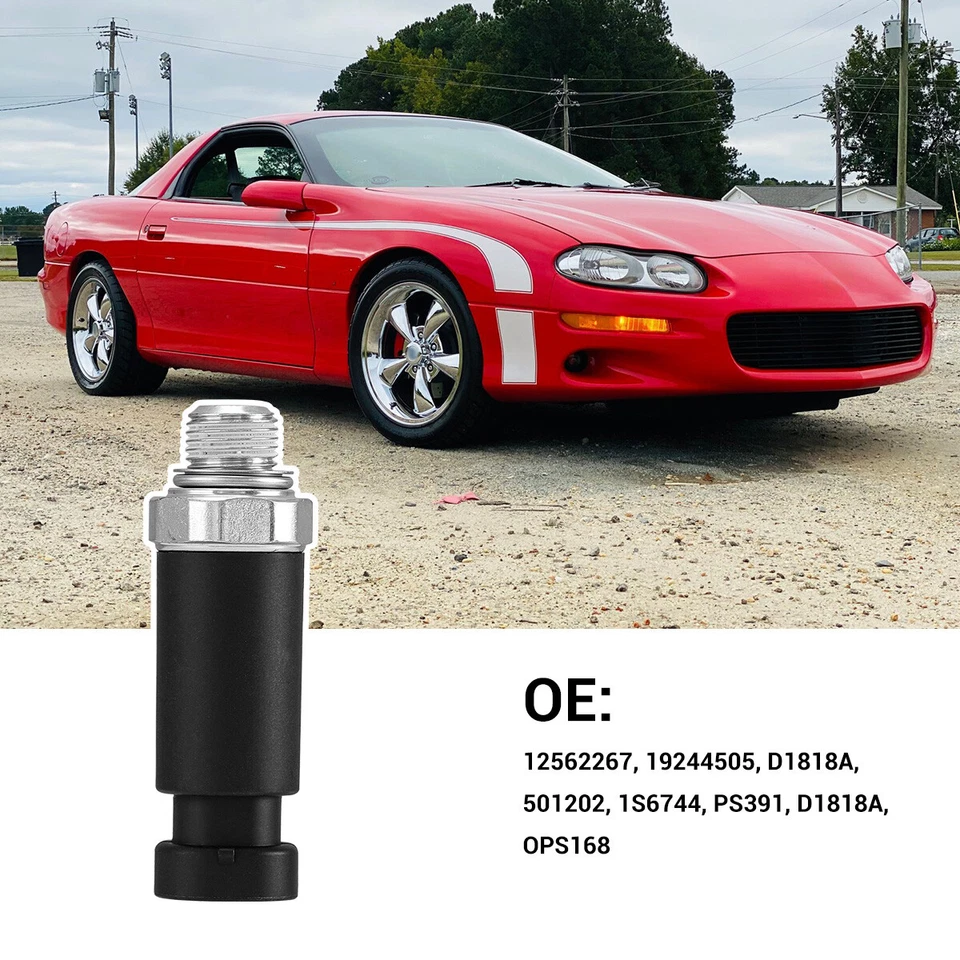 Sensor interruptor de presión de aceite del motor para Chevrolet Camaro GMC Cadillac 1999-2002 Foto 3 de 4