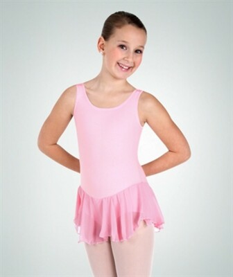 Bodywrappers BWC190 Light Pink Toddler (3-4) Skirted Tank Leotard Dress