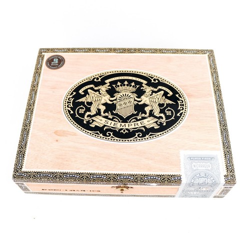 Caja de cigarros de madera vacía Siempre Toro 9" x 7" x 2" - Imagen 4 de 12