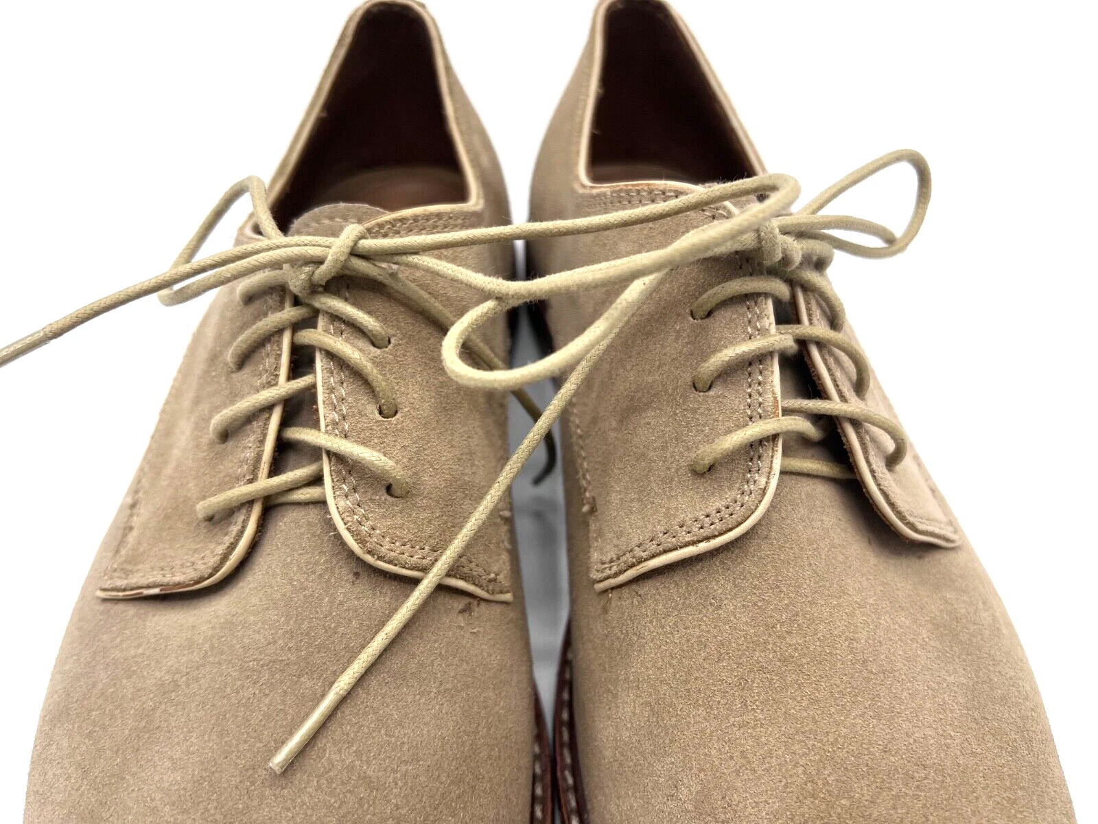 Scarpe derby Coach New York TAGLIA 11 D Gilbert Sand scamosciate stringate delicatamente indossate