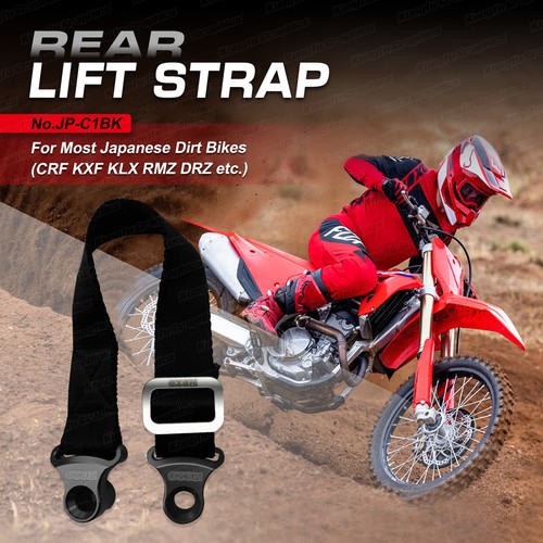 Cintura di salvataggio posteriore bici sporcizia adatta CRF 250 R KXF RMZ 250 450 DRZ400 nero - Foto 3 di 8