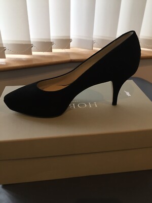 HOBBS SHOES BLACK SUEDE SIZE UK