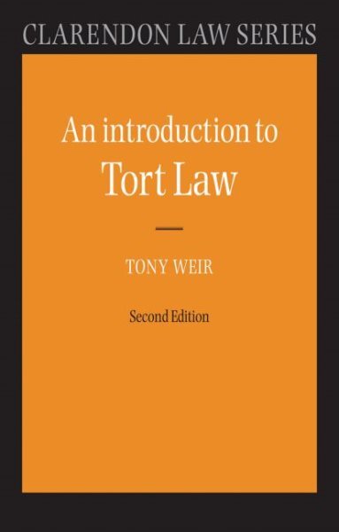 Introduction to Tort Law, Paperback by Weir, Tony, Brand New, Free shipping i...