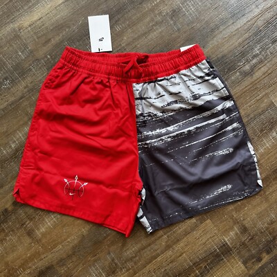 Nike Shorts XL Mens Woven Flow Summer Hoop Black Red $60