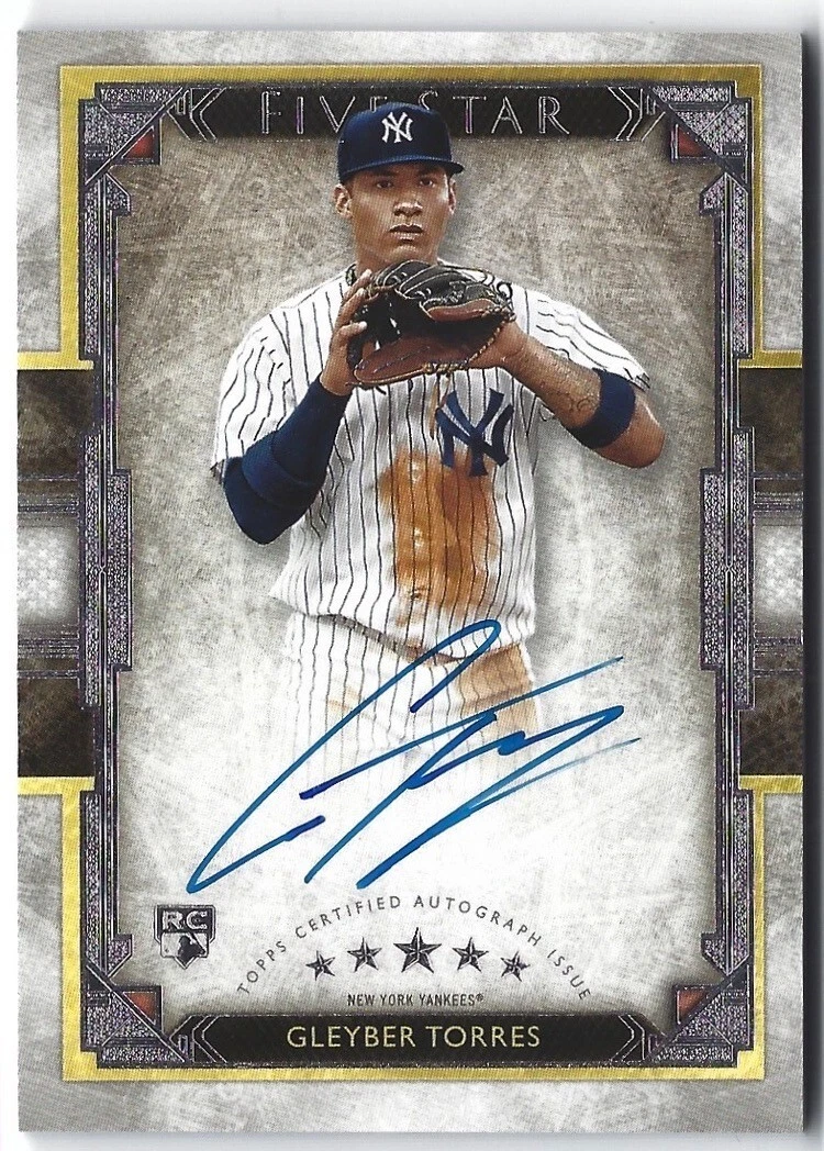 2018 Topps Five Star Gleyber Torres #FSA-GT Rookie RC Auto SP | New York Yankees