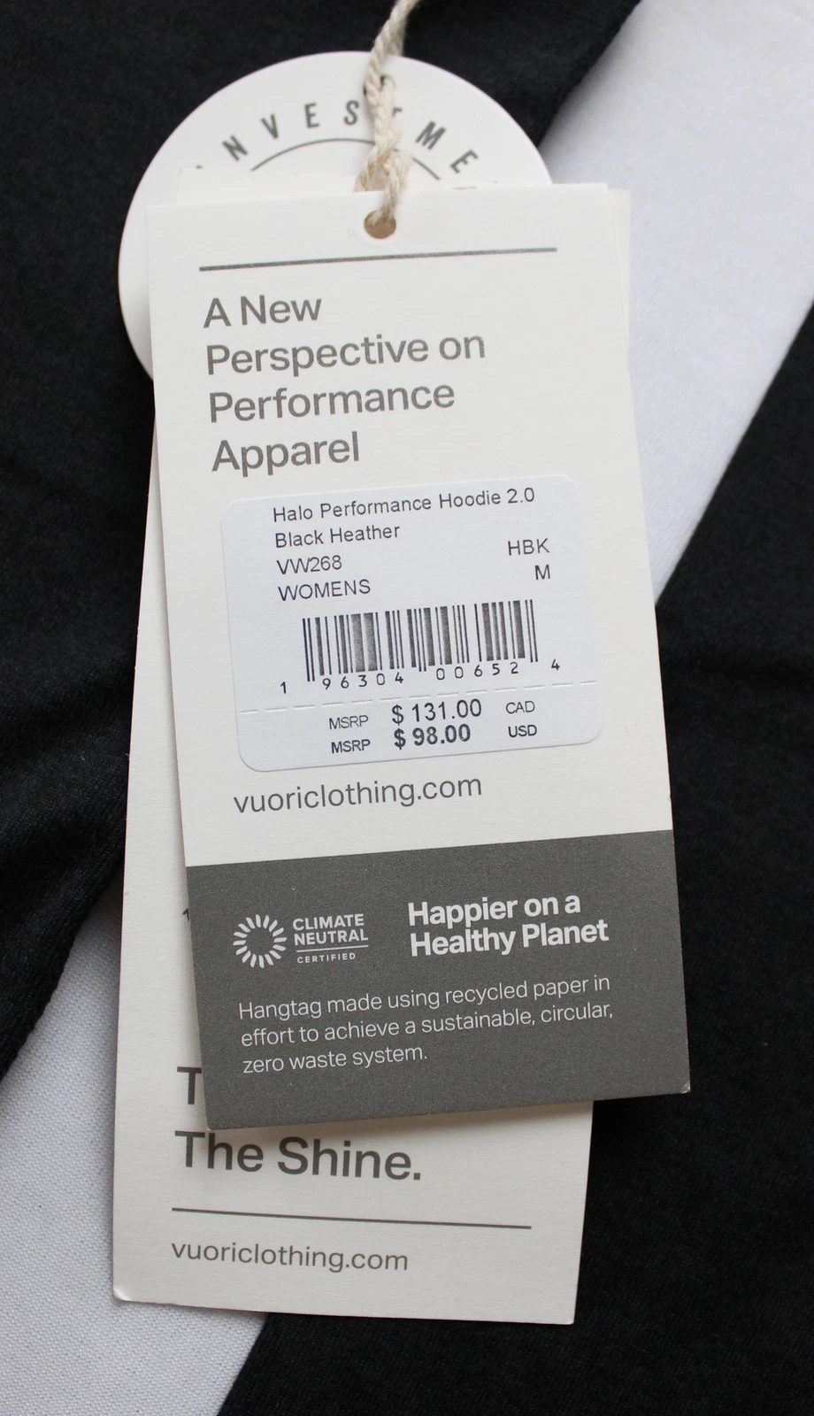 vuori halo performance dreamknit 2.0 cd4 heather hoodie