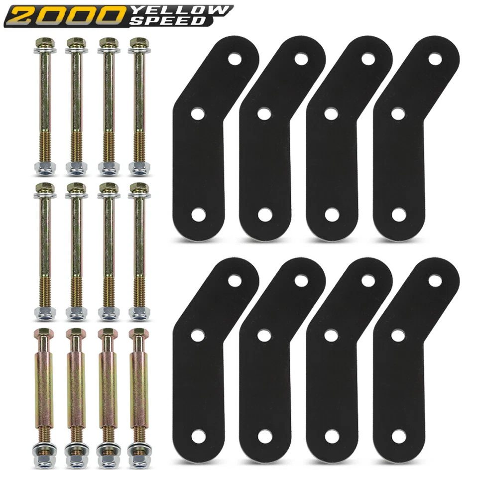 Fit For 1987-1995 Jeep Wrangler YJ Front+Rear 2" Shackle Relocation Lift Kit New - Image 2 of 4