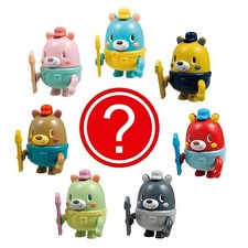 Qualia Gashapon Cute Bear Pink Green Blue Animal Figure 1 Random Capsule Toy