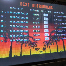 OUT RUN NEC PC Engine PCE HuCard Japan