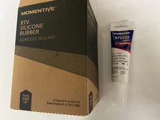 CASE OF 12 Momentive RTV102 WHITE Silicone Adhesive Sealant 2.8 oz NO EXP DATE