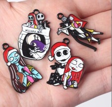 Lot 40 PCS Nightmare Before Christmas cartoon Charms Metal Pendants DIY Jewelry