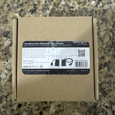 StarTech 1 Port USB over Cat5 / Cat6 Ethernet Extender