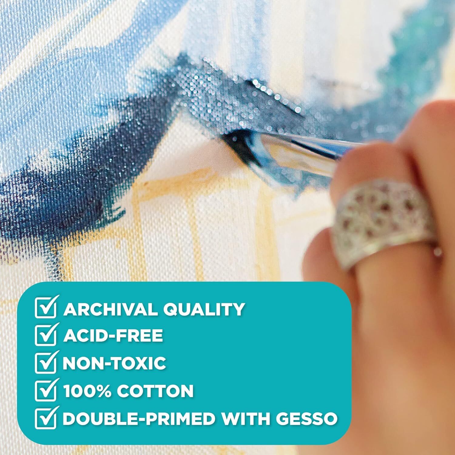 8X10 Canvas Panel Boards Value Pack of 12, Primed, Perfect for Painting Projects