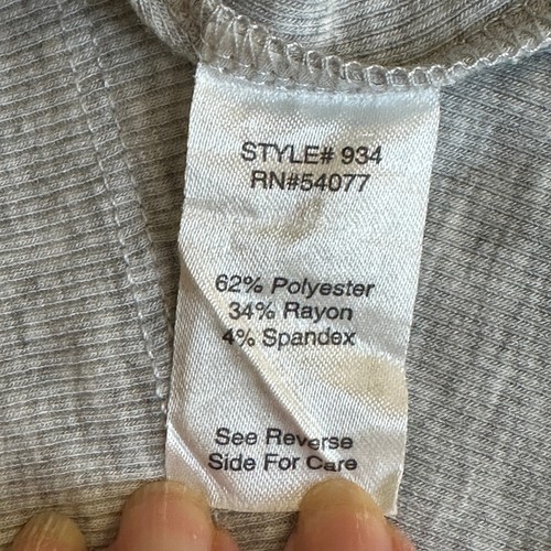 CAbi Essential Tank Top #934 Ribbed Gray XS - Picture 6 of 7