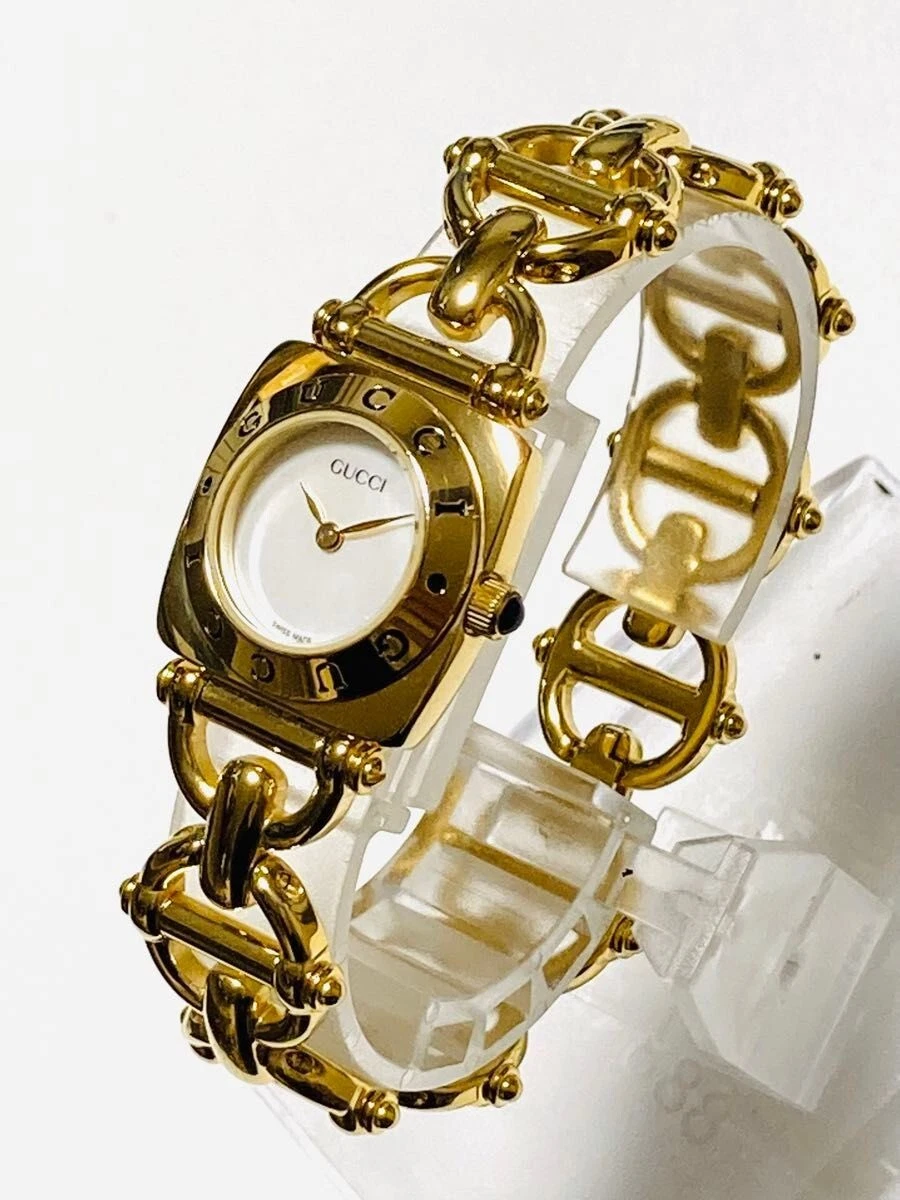 GUCCI Horsebit Accessoires Montre Femme Boîte Dorée Woth pour Femme Très Rare