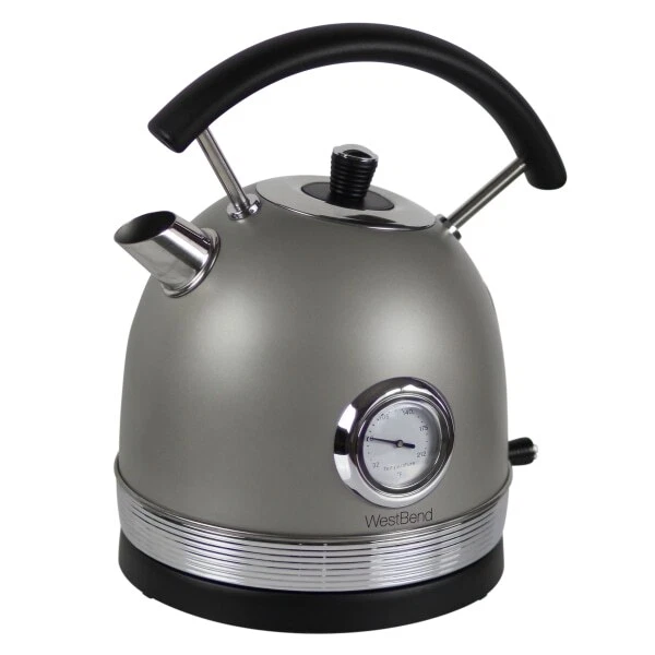 West Bend Retro-Style Electric Kettle with Auto Shutoff and Boil Dry Protection