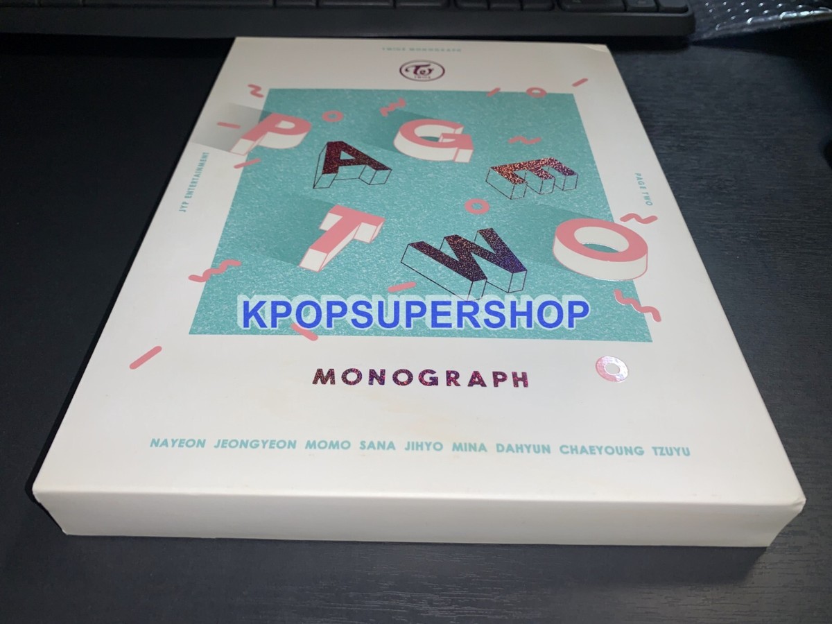 Twice Page Two Monograph Photobook DVD Postcards Photo Good