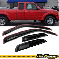 Fits 99-11 Ford Ranger Extended Cab In Channel Window Visors Rain Sun Guard 4PCS