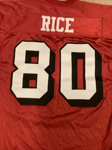 Jerry Rice #80 San Francisco 49ers Jersey 46 Large Authentic Pro Line Wilson - Picture 14 of 19