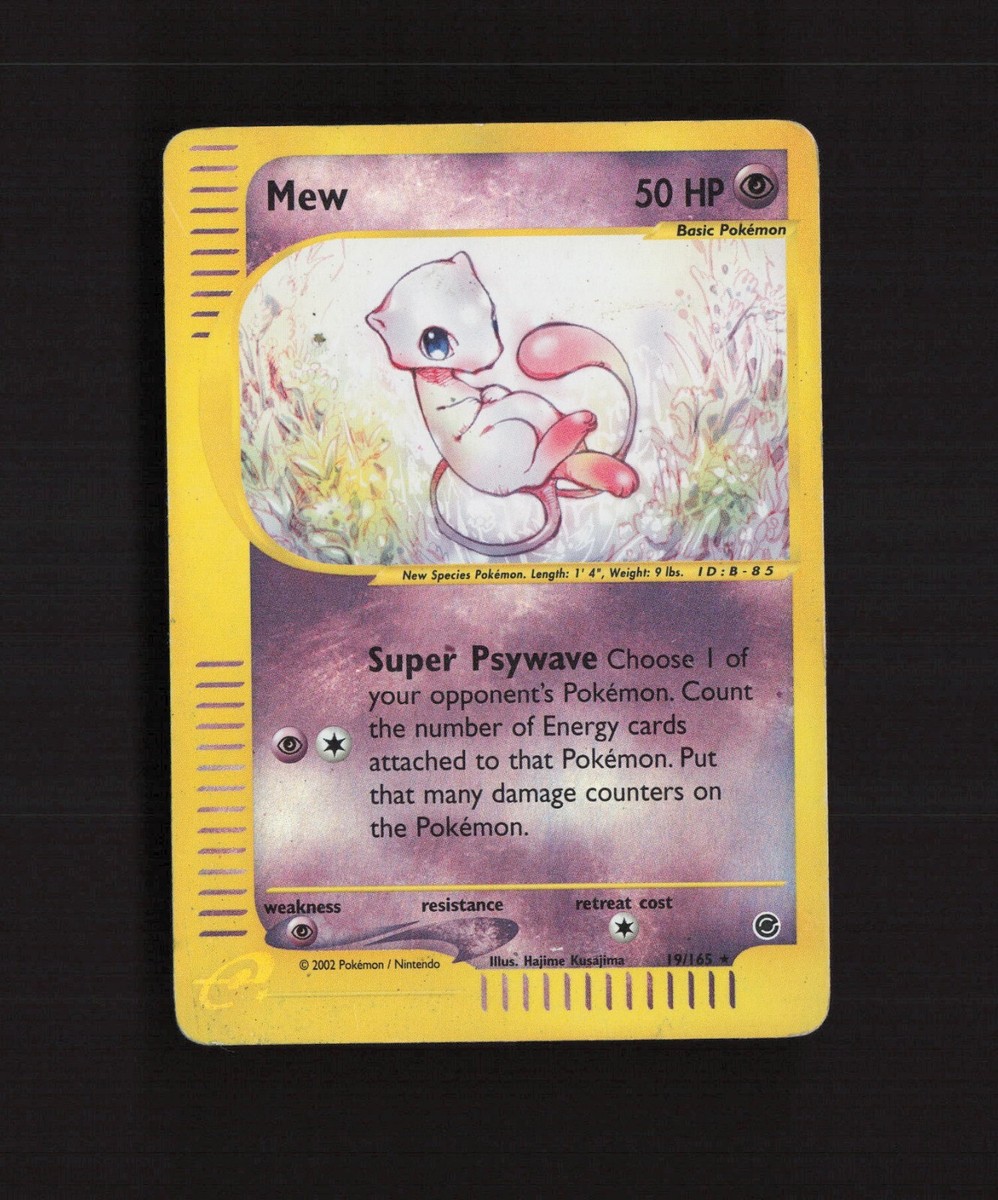 Mew 19/165 Expedition E-Reader Reverse Holo Rare Vintage Pokemon